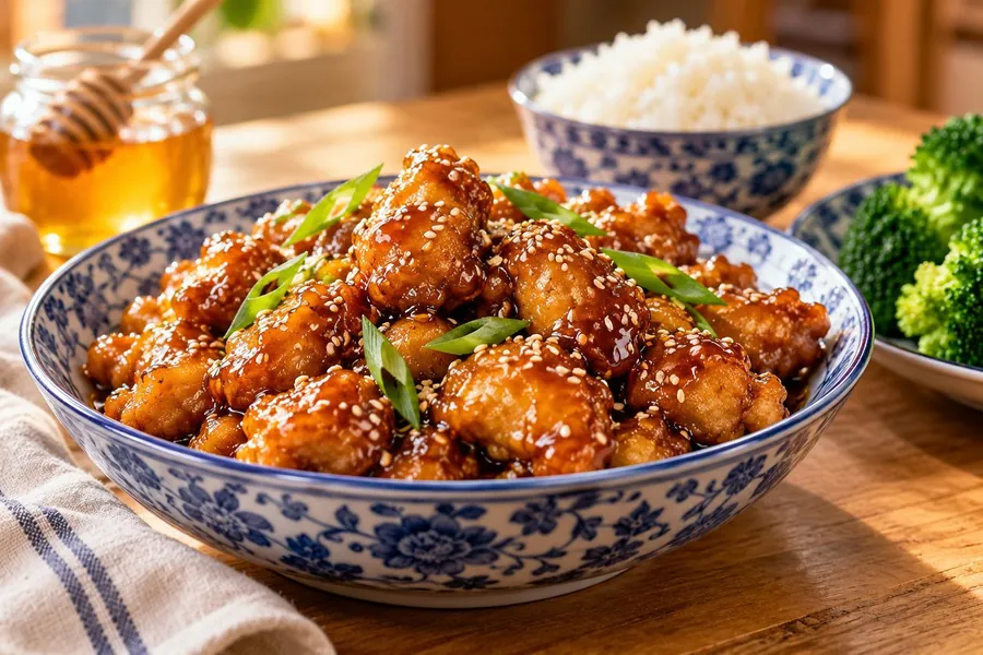 Honey sesame chicken
